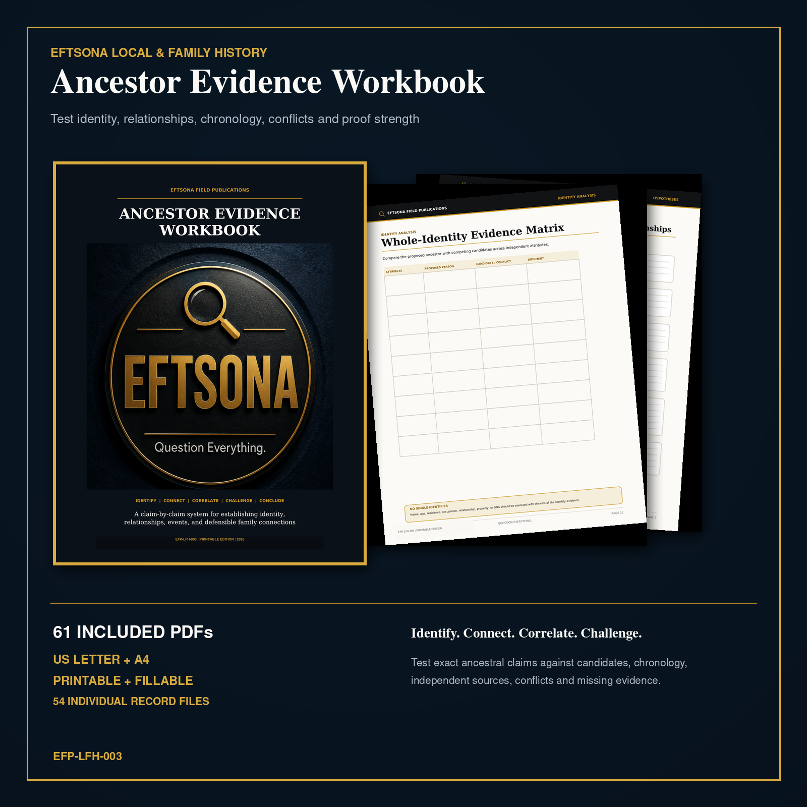 Eftsona Ancestor Evidence Workbook